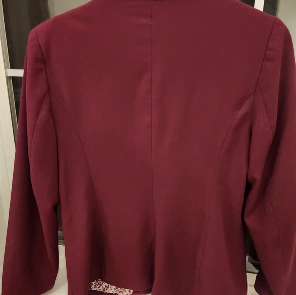 Kenzie Blazer Medium Burgundy - Picture 3 of 4